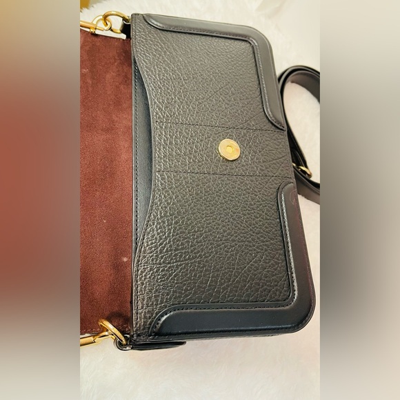 Coach Black Leather Shoulder Bag - Picture 5 of 10